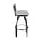 Holland Bar Stool Co Revelle 36in Swivel Extra Tall Bar Stool with Pewter Finish, Medium Back and Graph Alpine Seat 881 - alternate 6