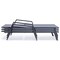 Leisuremod Marlin Patio Chaise Lounge Chair with Armrests in Black Aluminum Frame, Dark Grey, 2PK MLABL-77DGR2 - alternate 5
