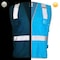 Dome75 Hi-Vis Safety Vest SM/MD Class Non-ANSI/Enhanced Visibility , Zipper 2 Pockets, 1 Mic Tab DV1281 - alternate 2