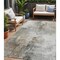 Homeroots 5' X 8' Ivory Gray And Khaki Abstract Washable Indoor Outdoor Area Rug 616833 - alternate 1