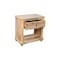 Homeroots 28" Distressed Natural One Drawer Solid Wood Nightstand 555411 - alternate 5
