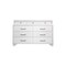 Homeroots 59" White Solid Wood Mirrored Nine Drawer 384055 - alternate 1