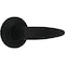 Steel Pro Matte Black Straight Privacy Door Lever LHX901B - alternate 1
