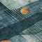 Homeroots 3' X 5' Teal Blue Ivory And Gold Geometric Washable Indoor Outdoor Area Rug 604506 - alternate 3