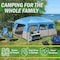 Wakeman 12 Person Large Camping Tent Tall Family Cabin Shelter w/ 2 Room Dividers, 6 Mesh Windows 75-CMP1203 - alternate 4