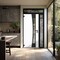 Vdomdoors Aluminum Door Cynex 6116 Black Entry Steel Metal Modern Painted W36+14xH80+14 Right Inswing CYNEX6116EXD-OAK-W36+14xH80+14-RH-I - alternate 2