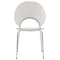 Leisuremod Opulent Plastic Dining Chair in Chrome Metal Legs, Clear OC20CL - alternate 5