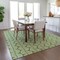 Homeroots 3' X 5' Green And Ivory Ogee Washable Indoor Outdoor Area Rug 601560 - alternate 6