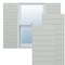 Ekena Millwork True Fit PVC Horizontal Slat Modern Style Fixed Mount Shutters, Hailstorm Gray, 12W x 28H, PR TFP001HZ12X028ST - alternate 1