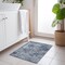 Homeroots 2' X 3' Blue Abstract Washable Non Skid Indoor Outdoor Area Rug 564233 - alternate 7