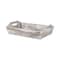 Homeroots White Rustic Finish Wood Serving Tray With Handles 379870 - alternate 4