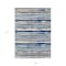Homeroots 9' X 12' Navy Blue Beige And Ivory Striped Washable Indoor Outdoor Area Rug 598912 - alternate 6