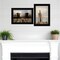 Homeroots Set Of Two By The Sea 2 Black Framed Print Wall Art, 2PK 407240 - alternate 3