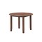 Homeroots 42" Brown Wood Round Top Dining Table 630375 - alternate 6
