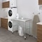 Amgood 24in D x 48in L Stainless Steel Open Base Table, 3in Casters AMG WT-2448-RCB-WHEELS-Z - alternate 6