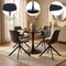 Leisuremod Bristol Round MDF Dining Table - Pedestal Base Kitchen Table, Modern Style BTBL-B35BLMT - alternate 4
