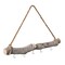 Uniquewise 19-inch Natural Jujube Wooden Log Hanging Farmhouse Wall Decor with 5 Hooks Wall Accessories QI004776-5 - alternate 1