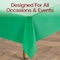 Smarty Had A Party 54 x 108 Hunter Green Rectangular Disposable Plastic Tablecloths 96 Tablecloths, 96PK 813270-HG-CASE - alternate 8