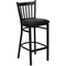 Flash Furniture Restaurant Stool, Vertical Back, Blk Seat XU-DG-6R6B-VRT-BAR-BLKV-GG - alternate 1