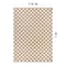 World Rug Gallery Contemporary Checkered Weather Resistant Reversible Indoor/Outdoor Rug 7 ft 10 in x 10 ft Natural WR114NATURAL8X10 - alternate 5