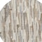 Homeroots 8' Ivory And Beige Round Striped Washable Indoor Outdoor Area Rug 609038 - alternate 5