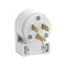 Leviton Plug Commercial PVC Angle Blade 5-15P 18-12 AWG 2 Pole 3 Wire Carded White 020-515AN-00W - alternate 2