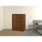 Homeroots 36" Walnut Brown Wood Contemporary Five Drawer Dresser 473073 - alternate 4