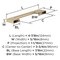 Amerock Cityscape 3-3/4 inch (96mm) Center-to-Center Champagne Bronze Cabinet Pull, 25PK 25VMP37131CZ - alternate 2