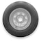 Rubbermaster - Steel Master ST215/75R14 8 Ply 5 On 4.5 Bolt, Silver Wheel Assemblies 599367SIL - alternate 1