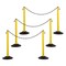 Us Weight ChainBoss Outdoor/Indoor Stanchion with 10 ft of Black Plastic Chain - Fillable Base, 6PK U2204PK6 - alternate 1