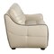 Homeroots 86" Beige Faux Leather Sofa With Black Legs 329507 - alternate 4