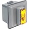 Edwards Signaling Horn Strobe, Horn, Continuous, 120V AC, 90 dB, Thermoplastic, Amber Lens, Gray Housing 869STRA-N5 - alternate 1