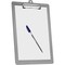 Acrimet 3 Pack Clipboard Letter Size A4 Low Profile Clip & Side Rulers, Durable Plastic - Smoke, 3PK 134.1 - alternate 4
