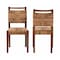 Bali & Pari Cordoba Bohemian Natural Seagrass and Mahogany Wood 2-Piece Dining Chair 249-2PC-13842-ZORO - alternate 5
