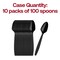 Smarty Had A Party Black Plastic Disposable Spoons (1000 Spoons), 1000PK 420S-BK-CASE - alternate 5