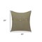 Homeroots 20" Sage Green Cotton Throw Pillow With Buttons 535247 - alternate 2