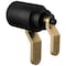 Brizo Litze Tempassure Thermostatic Trim Handle Kit, Industrial Lever Matte Black/Luxe Gold HL6034-BLGL - alternate 1