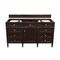 James Martin Vanities Vanity, without top, Burnished Mahogany, 59.8 in W x 22.9 in D,  650-V60S-M-BNM - alternate 1