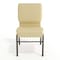 Flash Furniture Fabric Church Chair w/Book Rack, Beige XU-CH-60096-BGE-BAS-GG - alternate 3