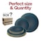 Smarty Had A Party Navy w/Gold Rim Organic Round Plastic Dinnerware  Set (120 Dinner Plates+120 Salad Plates), 240PK 930NGVP-CASE - alternate 5