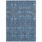 Homeroots 10' X 14' Blue And Black Floral Washable Indoor Outdoor Area Rug 564310 - alternate 5