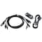 Iogear 6 ft. Dual View DVI, USB KVM Cable Kit with Audio (TAA) G2L7202UTAA3 - alternate 1
