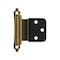 Amerock 3/8in 10 mm Inset Self-Closing, Face Mount Antique Brass Hinge - 1 Pair BPR7928AE - alternate 1
