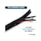 Kable Kontrol Wrap Around Cable Sleeving, 2 in Inside Dia., 25 ft, Halogen Free Polyester, Black BSSCE2.00-25 - alternate 7