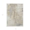 Homeroots 3' X 5' Ivory And Beige Abstract Washable Indoor Outdoor Area Rug 609202 - alternate 4