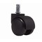 Homeroots Black Soft Dual Wheel Casters Only 372347 - alternate 4