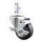 Service Caster 3.5 Inch Thermoplastic Rubber Swivel 7/8 Inch Square Stem Caster with Brake SCC SCC-SQ20S3514-TPRB-TLB-78 - alternate 1