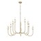 Z-Lite Allistair 10-Light Chandelier, 42 in W, Modern Gold 352-10MGLD - alternate 3