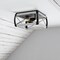 Vaxcel Montclare Black and White Ash Wood Finish Farmhouse Cage Flush Mount Ceiling Light Fixture C0254 - alternate 5