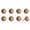 Homeroots 1.5" X 1.5" X 1.5" Orange Gold And Black Knobs, 8PK 321648 - alternate 4